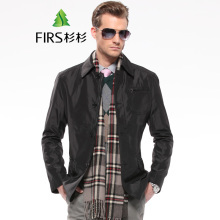 FIRS杉杉男装2014秋装新品青年商务休闲jacket 翻领夹克外套男士T34J002 T34J002-1酒红 170 - 京东触屏版